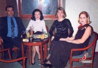 Gala bar χειμώνας του 1995   Στέφανος Καραγιώργος, Φανή Καραγιώργου, Έφη Σαμαρά και Βάσω Χήρα