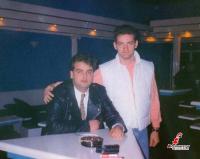 1991 Αχιλλέας Μπουγάς και Δημήτρης Κατσιαμαντός στο club 