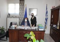  Ο δήμαρχος Μαράβας με τον Γενικό Διευθυντή της ΕΔΑ ΘΕΣΣ κ. Λεωνίδα Μπάκουρα