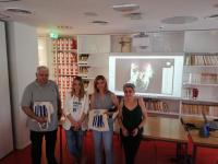 Επίσκεψη της κας Βουλγαράκη, Διευθύντριας του Γαλλικού Ινστιτούτου Λάρισας στη Βιβλιοθήκη