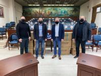 Δωρεά μασκών και αντισηπτικών στον Δήμο Τρικκαίων