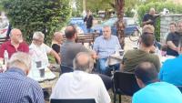 Επίσκεψη  του Ευρωβουλευτή του ΚΚΕ Κώστα Παπαδάκη στα Μεγάλα Καλύβια   