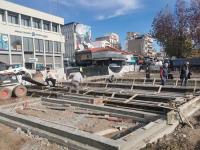 Αυτοψία Σακκά στα έργα της κεντρικής πλατείας - Zήτησε επίσπευση εργασιών