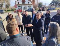 Επίσκεψη Αλέξη Χαρίτση και αντιπροσωπείας της Νέας Αριστεράς σε πληγείσες περιοχές της Θεσσαλίας