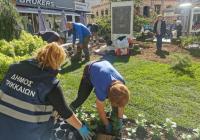 Πασχαλινή φύτευση στο «τρίγωνο» της Ασκληπιού από τον Δ. Τρικκαίων