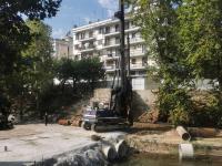 Πρώτη πασσαλόπηξη στη γέφυρα Μαρούγγαινας από τον Δήμο Τρικκαίων